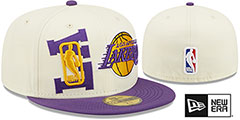 Lakers 2022 NBA DOUBLE WHAMMY DRAFT Fitted Hat by New Era