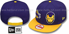 Lakers DOUBLE-WHAM IRON MAN SNAPBACK Hat by New Era