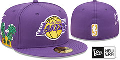 Lakers SIDE-CITY ICON Purple Hat by New Era