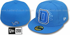 Lions NFL FELTN Blue Fitted Hat by New Era