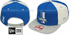 Lions TB TRIPLE MELTON STRAPBACK Blue-White-Grey Hat by New Era