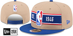 Logoman 2024 NBA DRAFT SNAPBACK Camel-Royal Hat by New Era