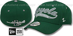 Loyola SWOOP LACROSSE Green Fitted Hat by Zephyr