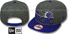 Magic FLANNEL SNAPBACK Grey-Royal Hat by New Era