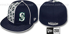 Mariners MULTIPLY Navy-Grey Fitted Hat by New Era