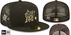 Marlins 2022 MLB ALL-STAR GAME Black Fitted Hat by New Era