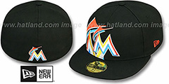 Marlins FUNKY MASCOT Black Fitted Hat by New Era