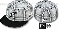 Marlins PLAIDIE Black Fitted Hat by New Era