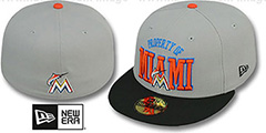 Marlins TEAM-PRIDE Grey-Black Fitted Hat by New Era