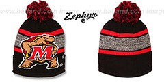 Maryland SPLIT BIGGIE LOGO Knit Beanie Hat by Zephyr