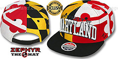 Maryland SUPER-FLAG SNAPBACK Hat by Zephyr