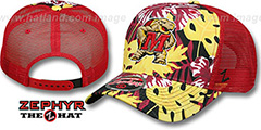 Maryland TROPICAL MESH SNAPBACK Red-Gold Hat by Zephyr