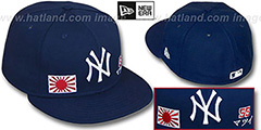 Matsui TRIPLE THREAT Navy Fitted Hat by New Era