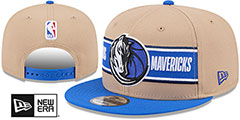 Mavericks 2024 NBA DRAFT SNAPBACK Camel-Royal Hat by New Era