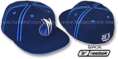 Mavericks DOUBLE DRIBBLE Fitted Hat by Reebok - navy