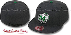 Mavericks GREY HEDGEHOG Fitted Hat by Mitchell and Ness