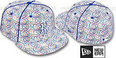 Mets BRUSHED-ART White-Multi Fitted Hat by New Era