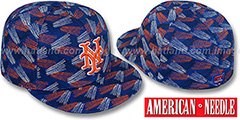 Mets FLICKER Royal Fitted Hat by American Needle