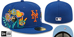 Mets GROOVY Royal Fitted Hat by New Era