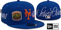 Mets HISTORIC CHAMPIONS Royal Fitted Hat by New Era