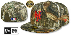 Mets MLB TEAM-BASIC Realtree Camo Fitted Hat by New Era