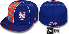 Mets MULTIPLY Royal-Orange Fitted Hat by New Era