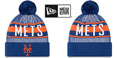 Mets STRIPED Knit Beanie Hat by New Era