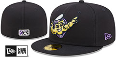 Mighty Mussels MILB ONFIELD GAME Navy Fitted Hat by New Era