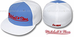 Mitchell and Ness PINWHEEL Sky-White Fitted Hat