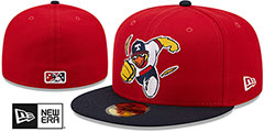 Mud Hens MILB MARVEL DEFENDERS Red-BlackFitted Hat by New Era