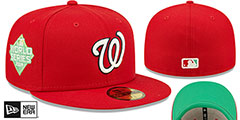 Nationals 2019 WS CITRUS POP Red-Green Fitted Hat by New Era