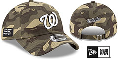 Nationals 2021 ARMED FORCES STARS N STRIPES STRAPBACK Hat by New Era