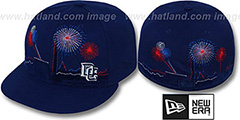 Nationals CITY-SKYLINE FIREWORKS Navy Fitted Hat by New Era