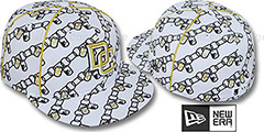 Nationals DAWG CHAIN White-Black Fitted Hat by New Era