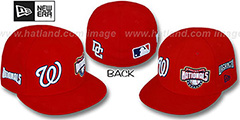 Nationals EVOLUTION Fitted Hat by New Era - red