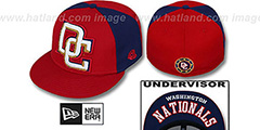 Nationals LETTERMAN Red-Navy Fitted Hat by New Era