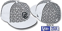 Nationals LOS-LOGOS White-Black Fitted Hat by New Era