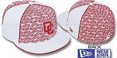 Nationals LOS-LOGOS White-Red Fitted Hat by New Era