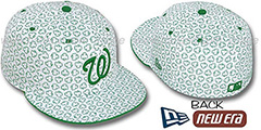 Nationals ST PATS FLOCKING White Fitted Hat by New Era