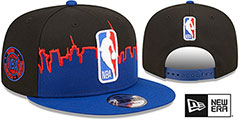 NBA SKYLINE TIP OFF SNAPBACK Black-Royal Hat by New Era