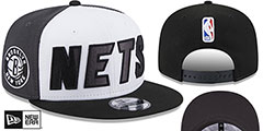 Nets COLOR BLOCK BACK HALF SNAPBACK Hat by New Era