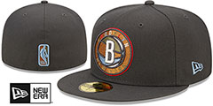 Nets COLOR PACK MULTI Charcoal Fitted Hat by New Era