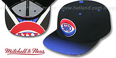 Nets HWC STOP-ON-A-DIME SNAPBACK Black-Royal Hat by Mitchell and Ness