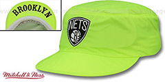 Nets NEON PAINTER Yellow Hat by Mitchell and Ness