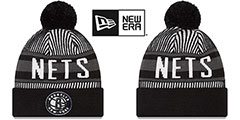 Nets STRIPED Knit Beanie Hat by New Era