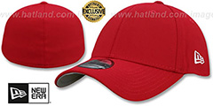 New Era 39THIRTY-BLANK Red Flex Fitted Hat