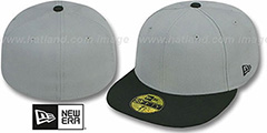 New Era 2T 59FIFTY-BLANK Grey-Black Fitted Hat