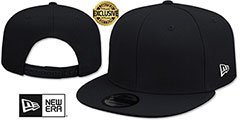 New Era BLANK SNAPBACK Black Adjustable Hat