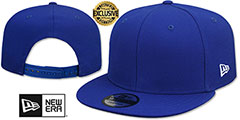 New Era BLANK SNAPBACK Royal Adjustable Hat