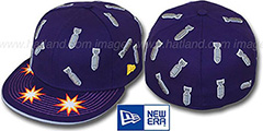 New Era BOMBS AWAY Purple Fitted Hat